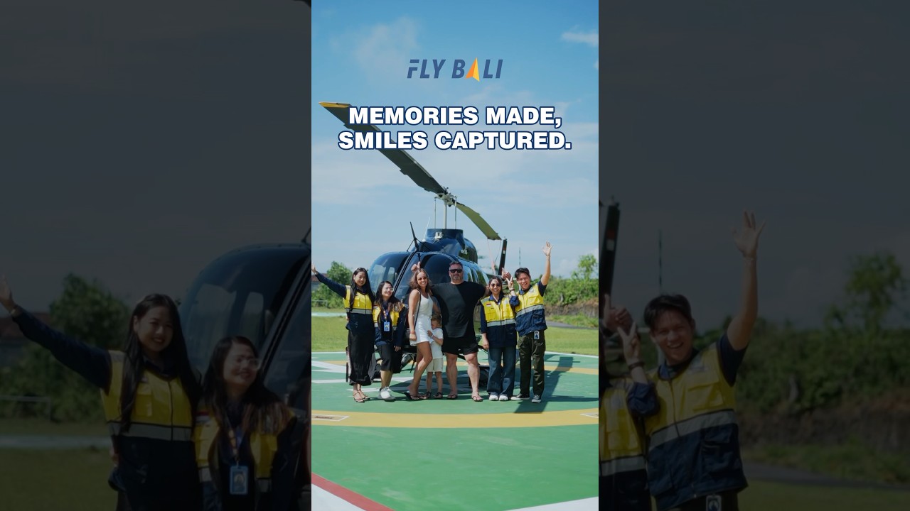 Spend a day with the heart of Fly Bali ✨🚁 #flybali #flysmiles #flybaliteam
