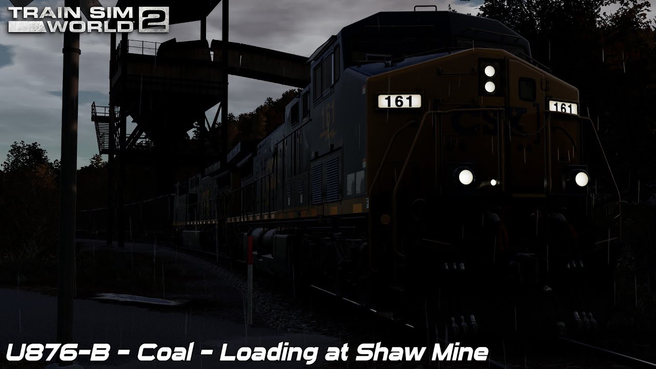 U876-B - Coal - Loading at Shaw Mine - Sand Patch Grade - AC4400CW - Train Sim World 2