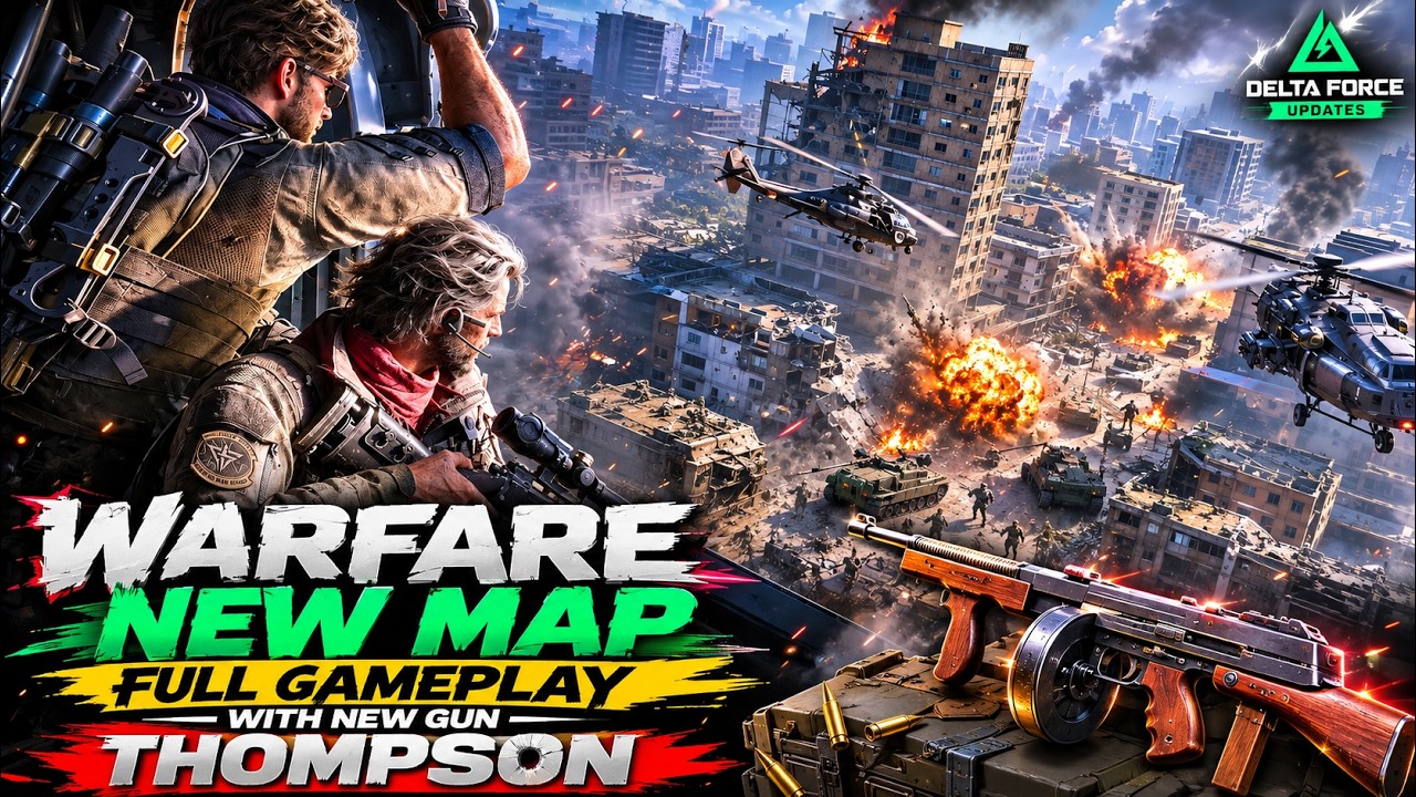 New Warfare Map THE MOG Full Gameplay with new Gun Thompson S11- Delta Force Updates