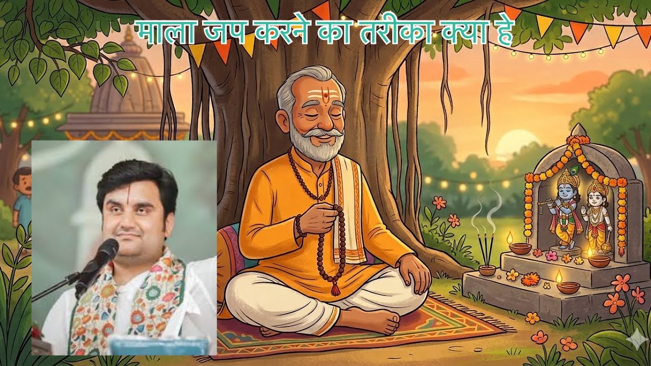माला जप करने का सही तरीका क्या हे । श्री इंद्रेश महाराज 