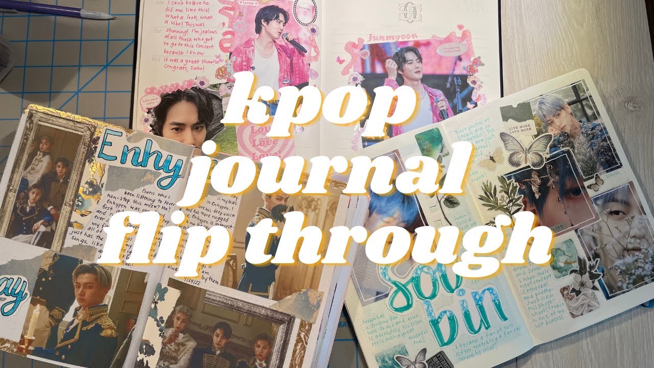 mid-year kpop journal flip through | 2022