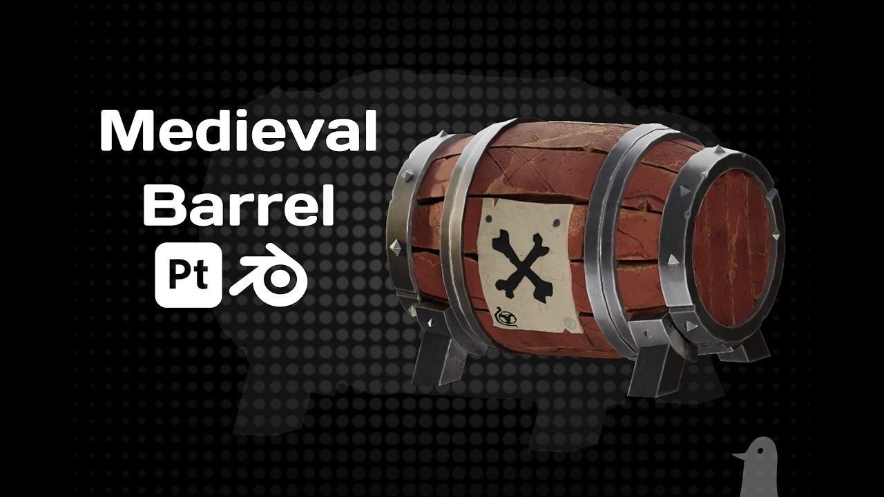 Medieval Barrel | Blender 3D TimeLapse Modeling