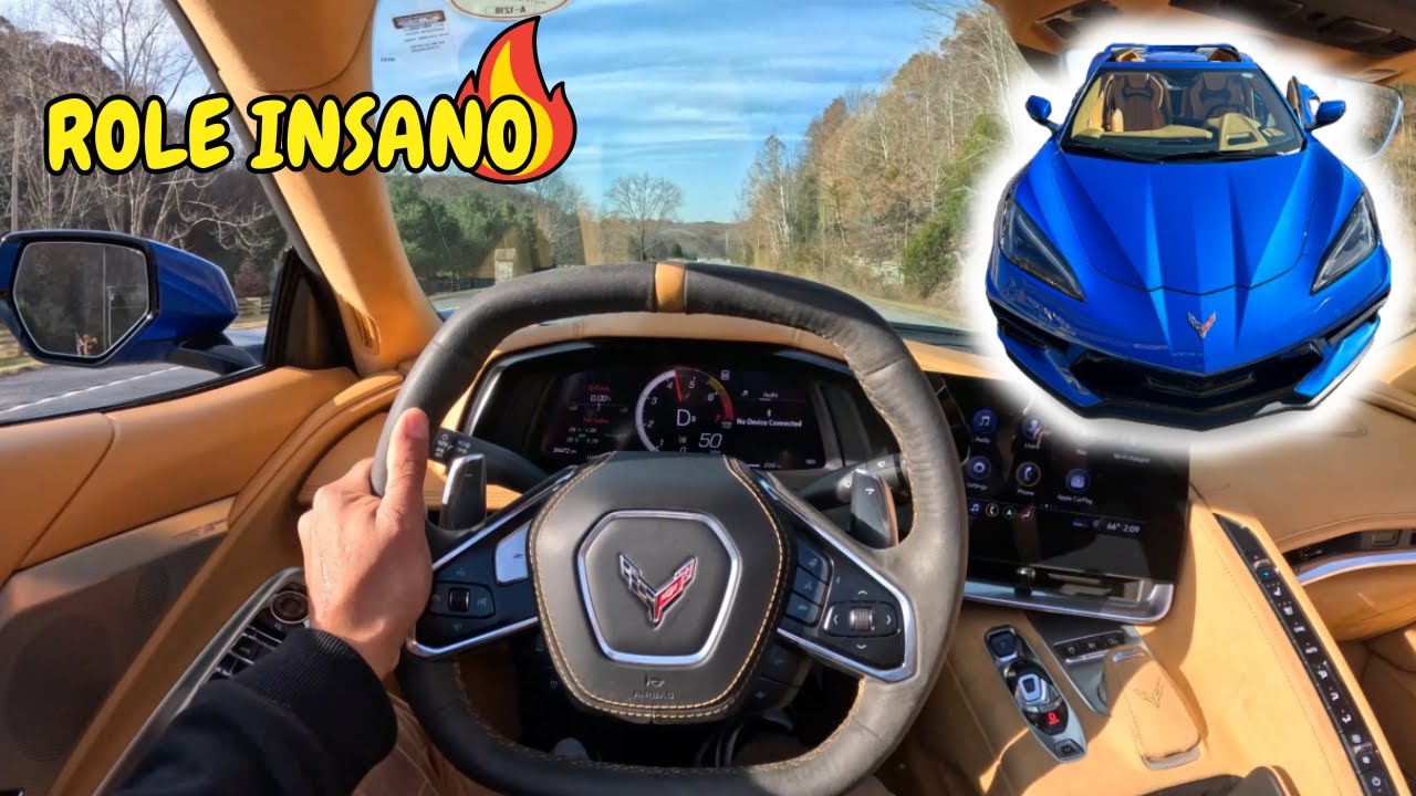 DIRIGINDO PELA PRIMEIRA VEZ O NOVO CORVETTE C8 NOS EUA *ROLE INSANO
