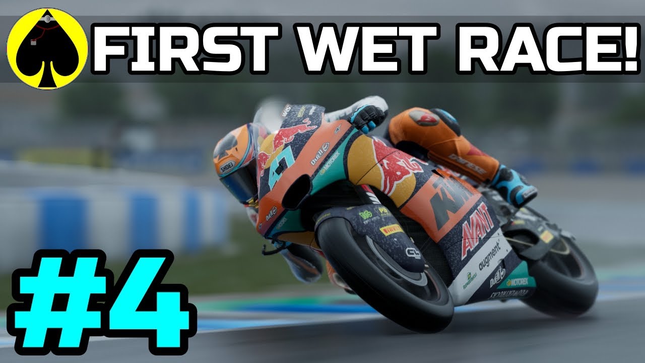 MotoGP 24 - Career Mode - 4 - THE FIRST WET RACE!!