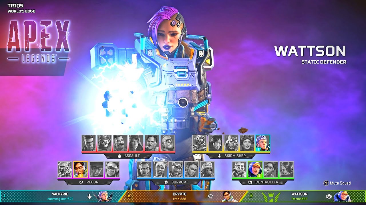 Apex Legends -  WATTSON Gameplay Win  (No commentary)