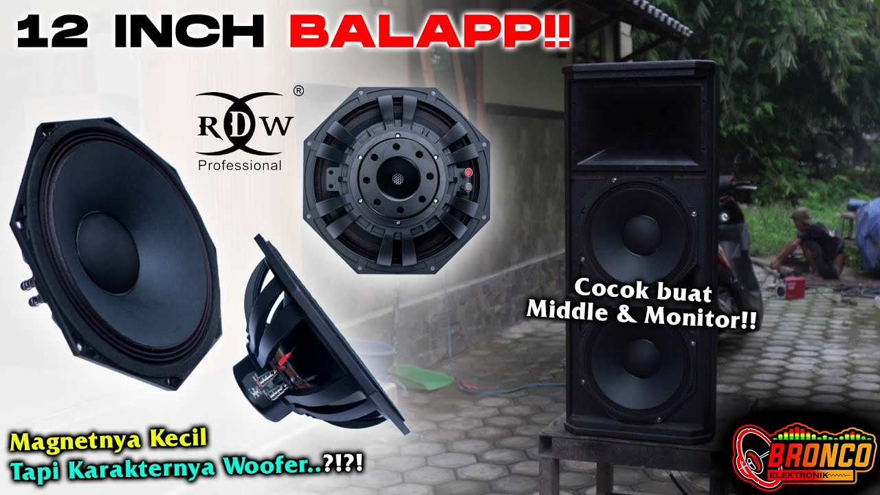 RDW 12LS2NE‼️ Speaker Baru 12&rdquo; Neodymium Magnet yang cocok buat Middle & Monitor !!!