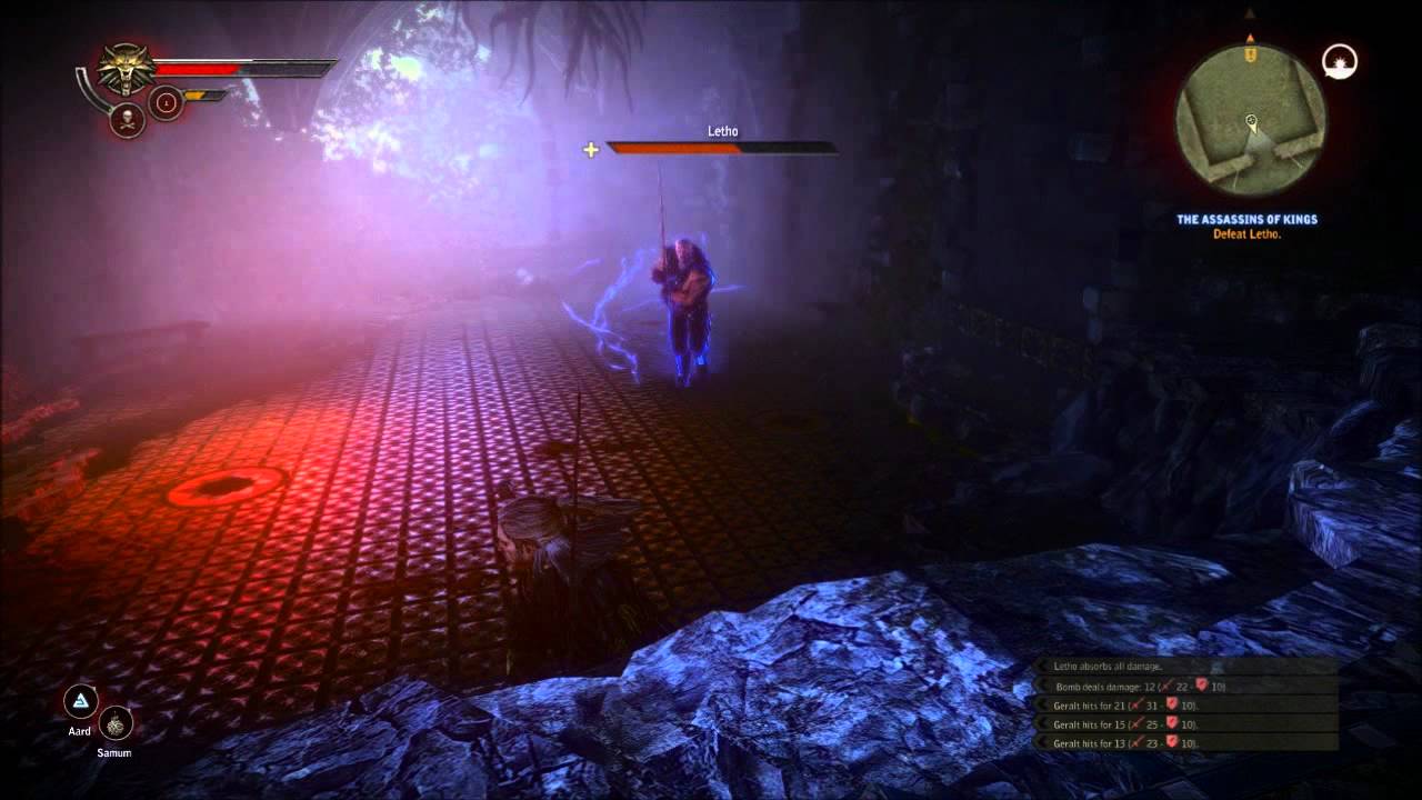 The Witcher 2 - How to kill Letho Chapter 1 (HARD)