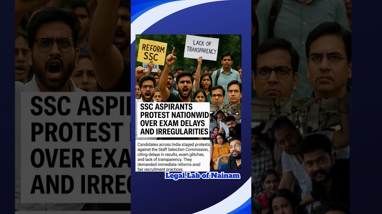 Aspirants and educators demand transparency in SSC exams #SSCProtest #JusticeForAspirants #ReformSSC