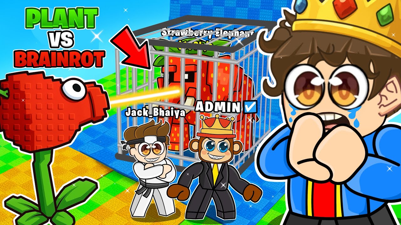ДЖЕК использовал админское насилие в Plants vs Brainrot😱 | Roblox