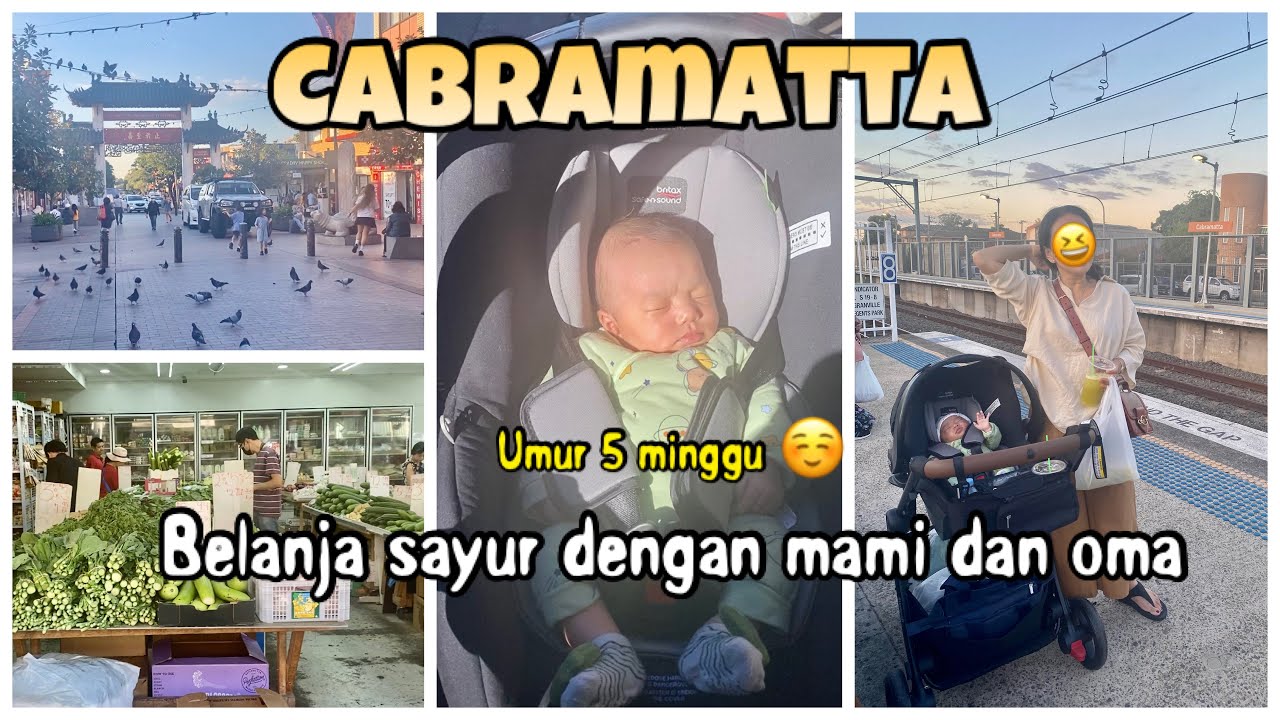 Bawa cucu umur 5 minggu belanja ke pasar Cabramatta (Cabramatta market)