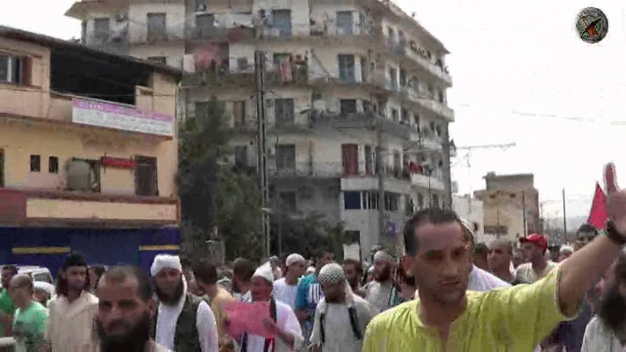 مسيرة نظمتها الجبهة الإسلامية للإنقاذ نصرة لغــزة بقيادة الشيخين علي بن حاج وعلي جدي 2014/07/25