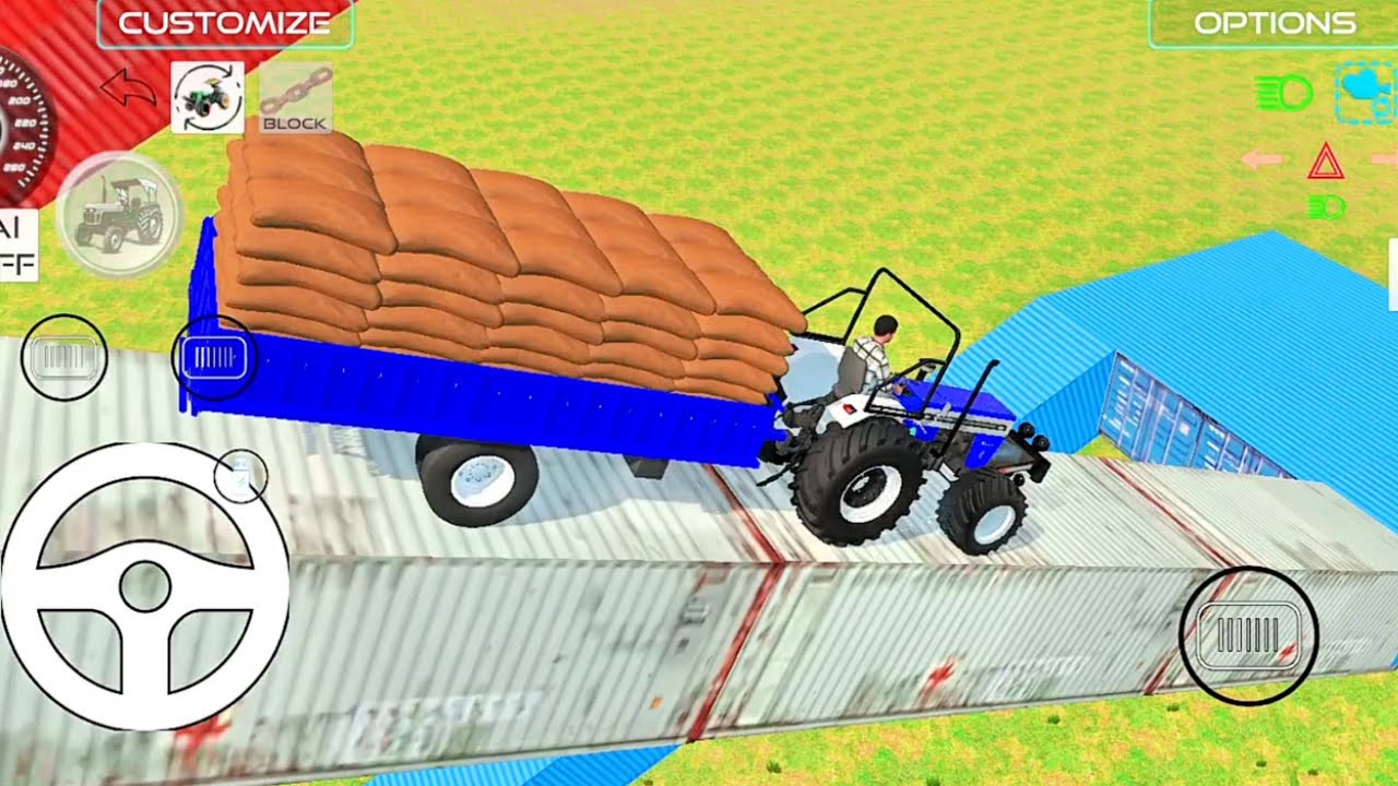 #Drive tractor trolley in indian vehicles simulator 3D game 🎮