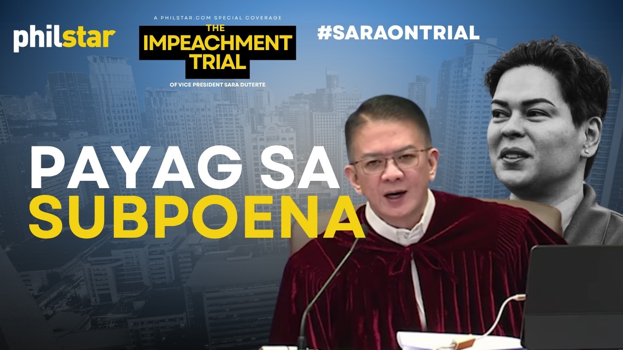 FULL: Bank, AMLC at tax records ni VP Sara Duterte, pinayagang ipa-subpoena ng impeachment court