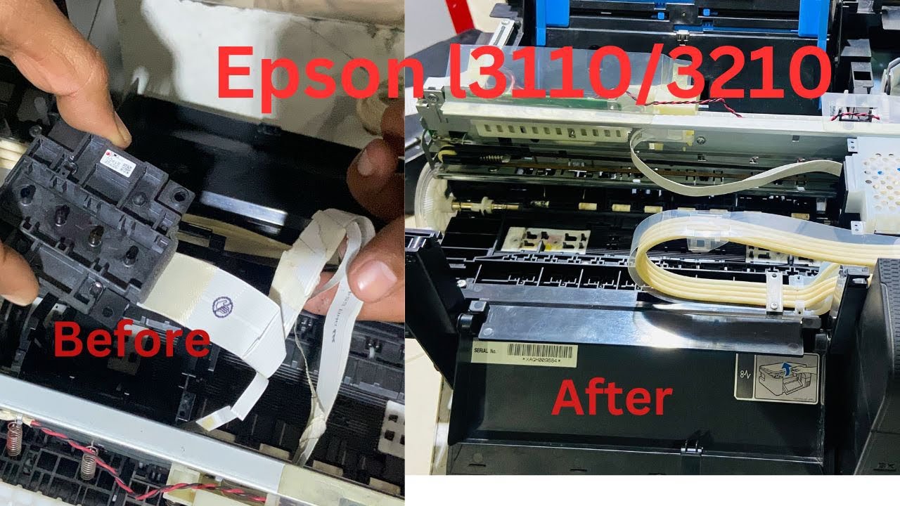 How to change head cable Epson l3110,3210,3150