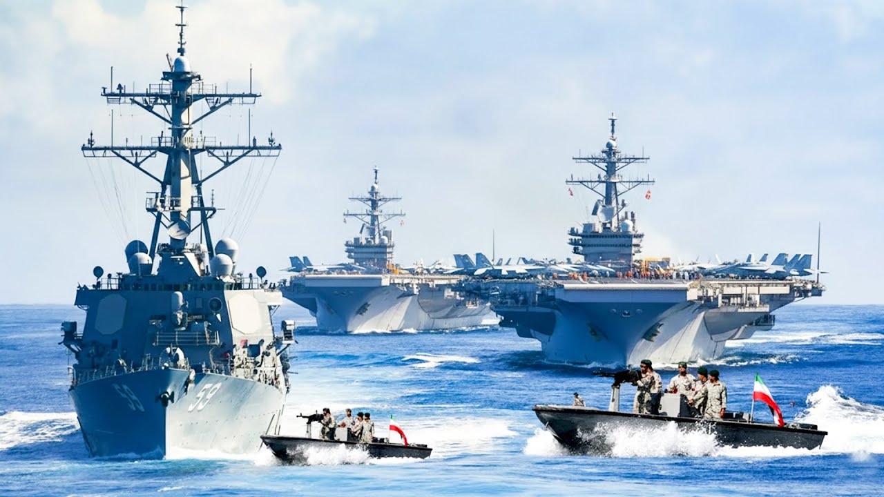 Iran shocked!!! US attack ships and 28,000 marines conduct operations in the Persian Gulf