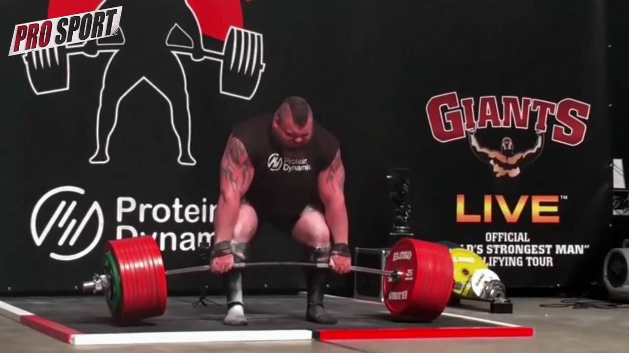 Eddie Hall 500kg - 1102.3lbs Deadlift World Record 2016 / Эдди Холл - тяга 500 кг