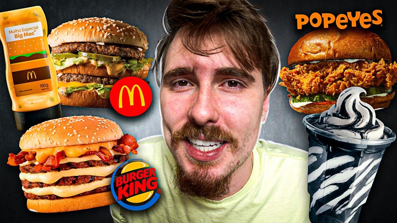 Novo molho do Big Mac, The Sandwich, Milk shake de halls preto - Mc Donald´s, Burger King, Popeyes