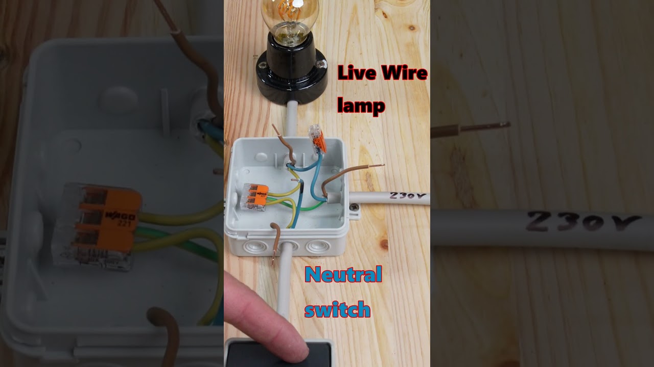 Lichtschalter richtig anschlie&szlig;en! #elektriker #strom #taster #tutorial #diy #short #anleitung