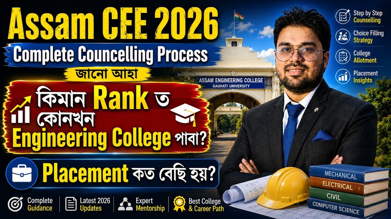 Assam CEE 2026 | Полный процесс зачисления | Количество мест по рейтингу в инженерных вузах #assa...