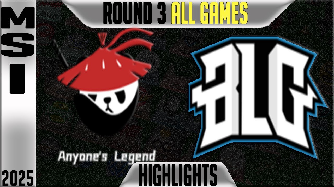 AL vs BLG Highlights ALL GAMES | MSI 2025 Round 3 | Anyones Legend vs Bilibili Gaming