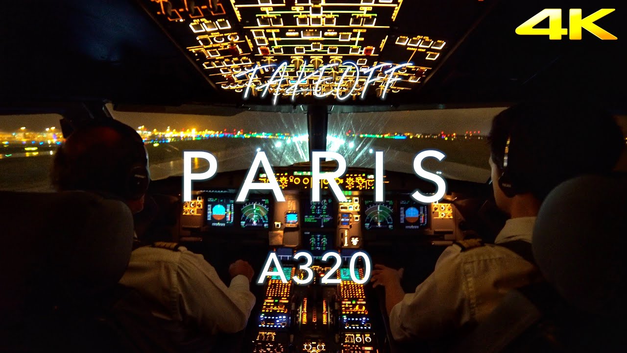 PARIS | A320 TAKEOFF 4K