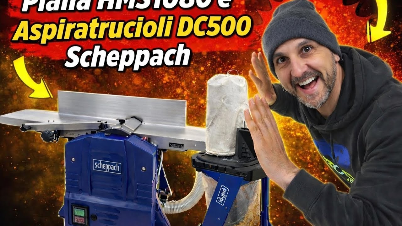 Pialla HMS1080 e Aspiratrucioli DC500 Scheppach