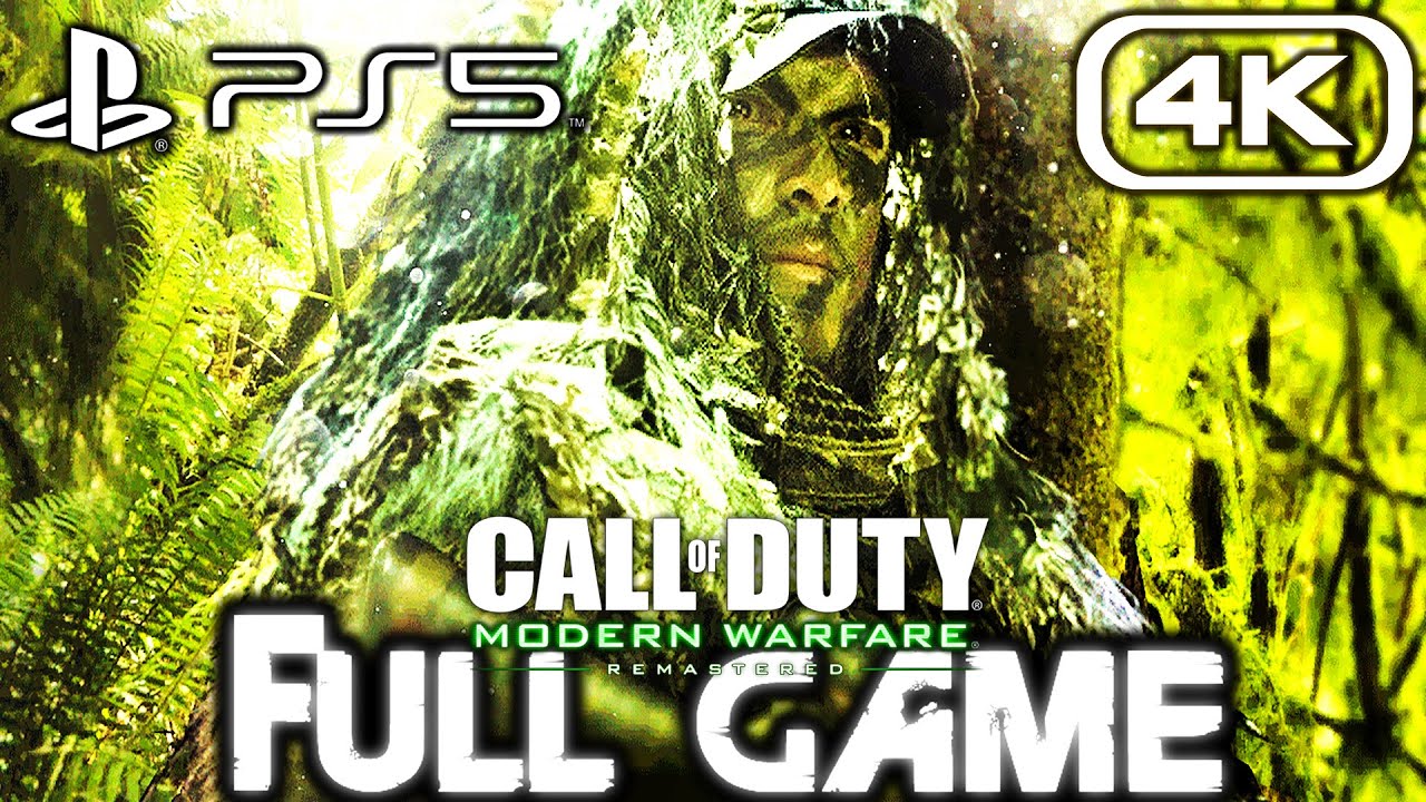CALL OF DUTY 4 MODERN WARFARE REMASTERED PS5 Gameplay Walkthrough FULL GAME (4K 60FPS) No Commentary