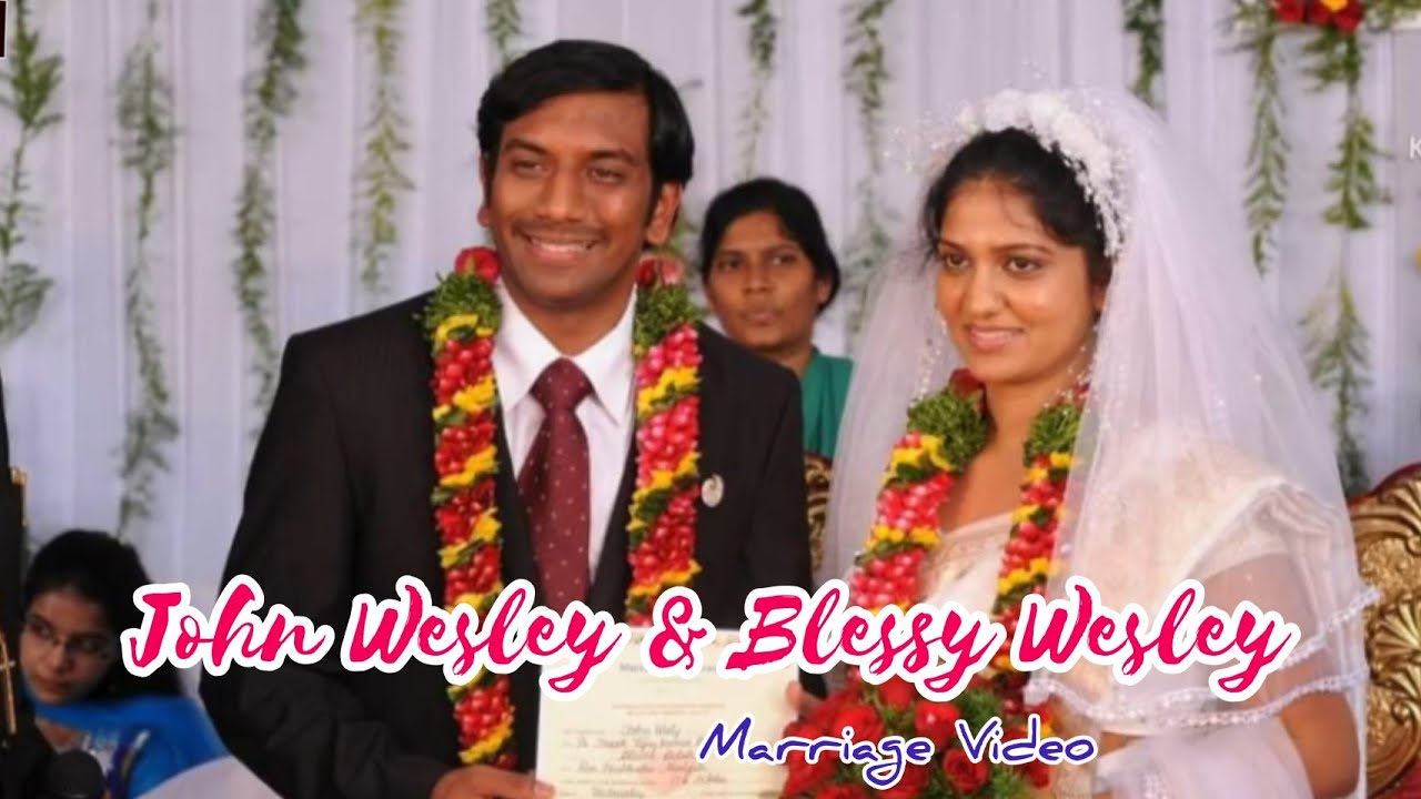 John Wesly and Blessie Wesly Marriage Video II #JohnWesly II Telugu Christian Latest video
