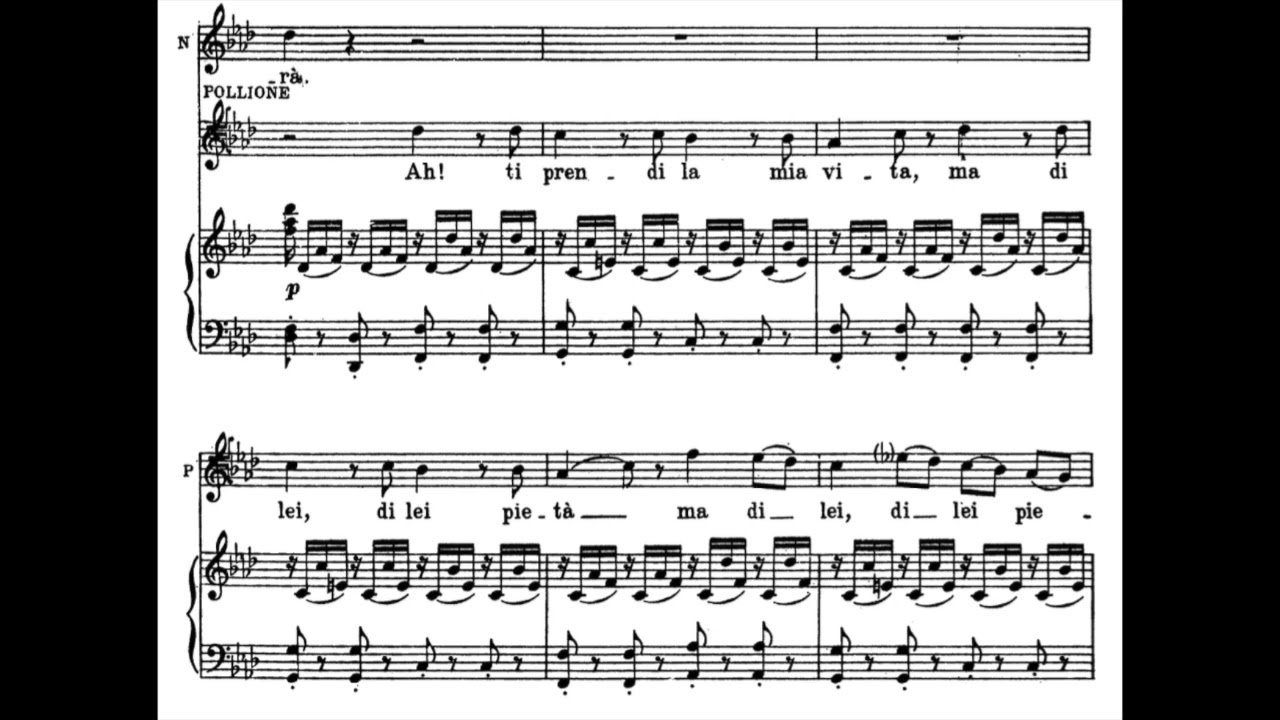 Maria Callas - Bellini: Norma: In mia man (1950) [score]