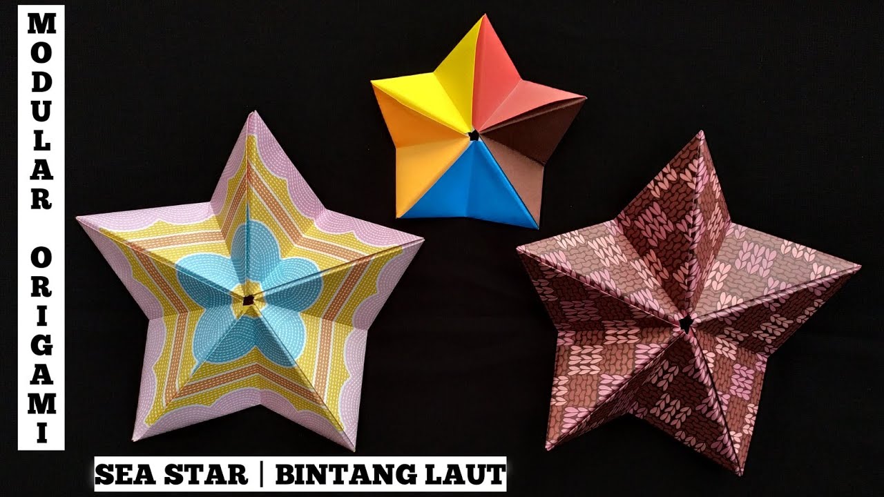 Cara Membuat Origami Bintang Laut || Modular Origami || Tutorial Origami