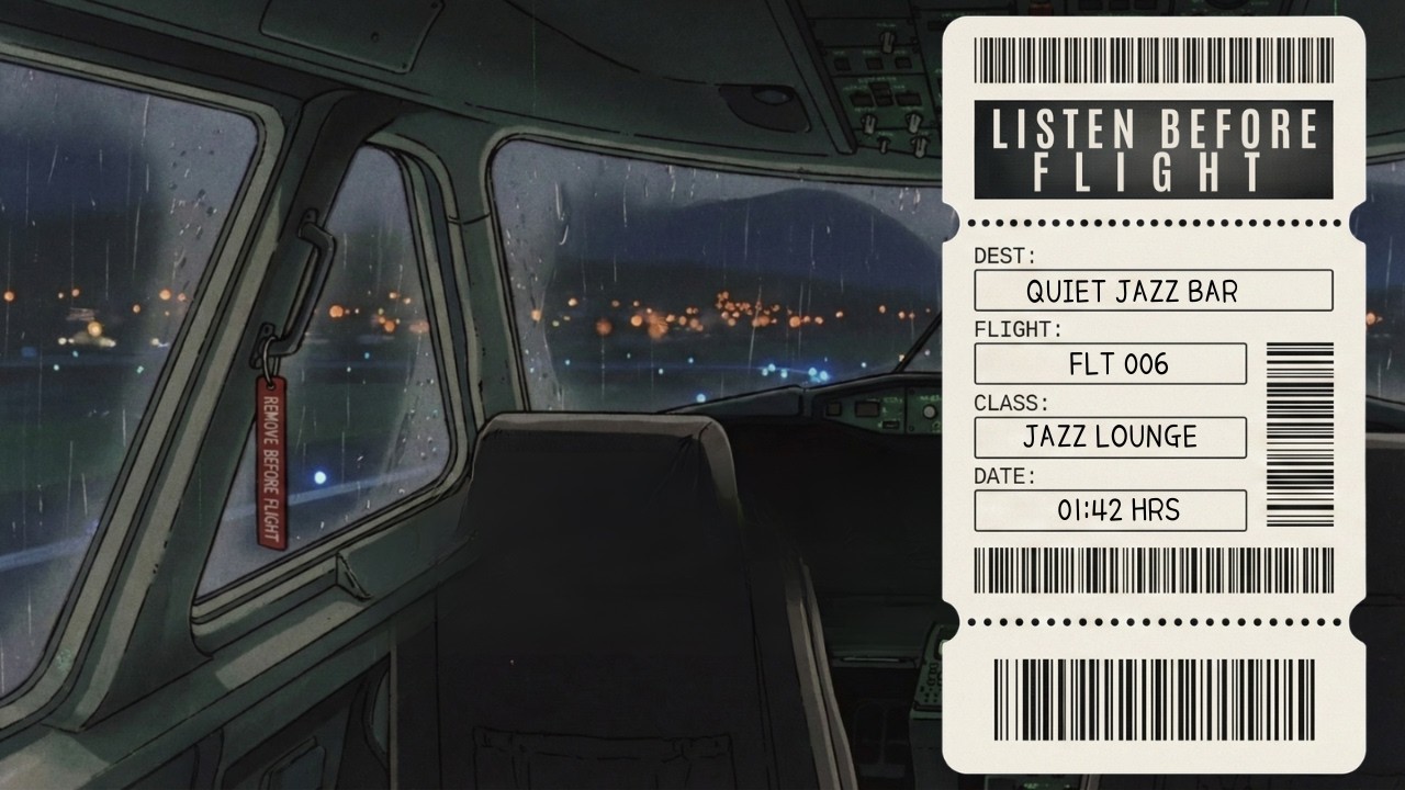 Jazz Lounge ✈ Quiet Bar After 1AM | FLIGHT 007