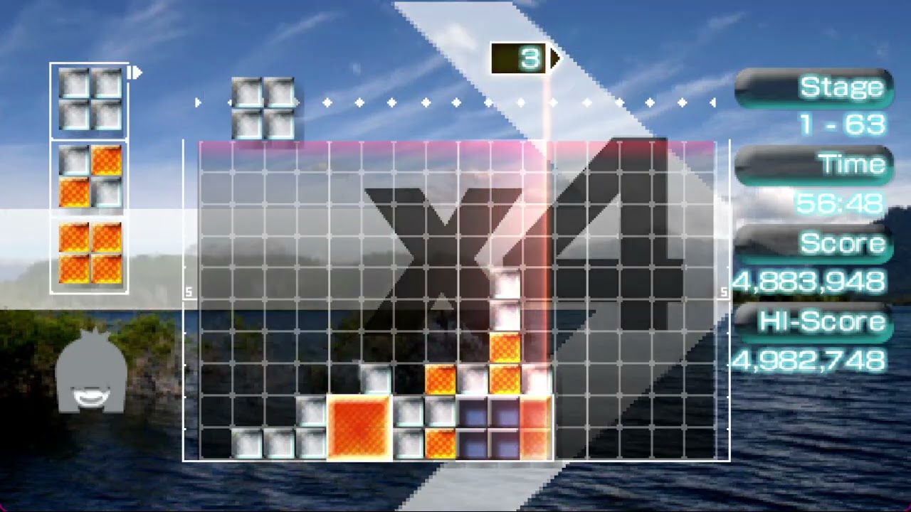 Lumines 2 Japanese Version | Extra 4: Challenge Mode Endurance 5 mln points (AWESOME!!)