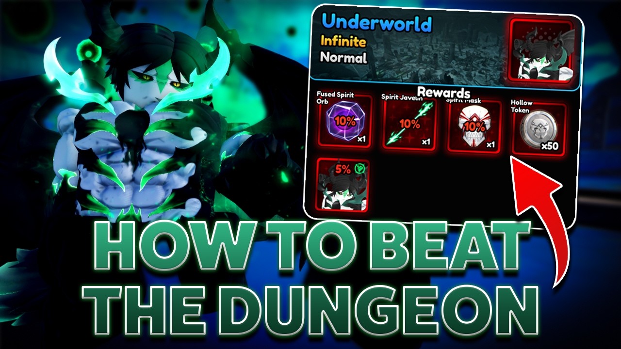 How To Beat The NEW *UNDERWORLD DUNGEON!* in Update 11.5 | Anime Vanguards!