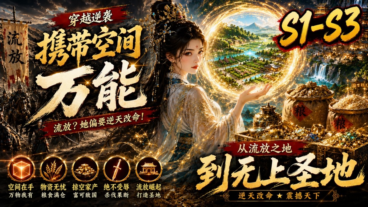 MULTISUB📢《凤念朝曦罪女带空间逆袭蛮荒》第1~3季 | 穿越被流放，她带着万能空间一路逆袭，竟把荒地变成绝世圣地！