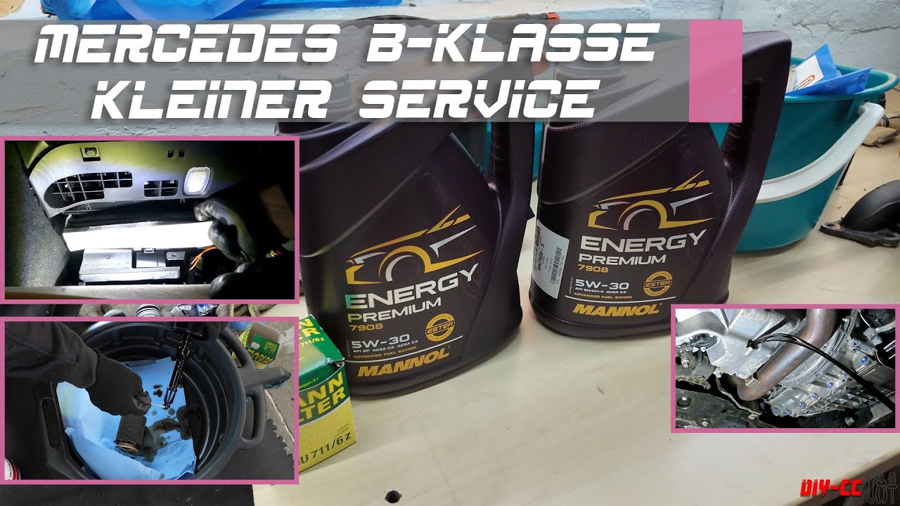Kleiner Service an der Mercedes B-Klasse mit Service Rückstellung 
