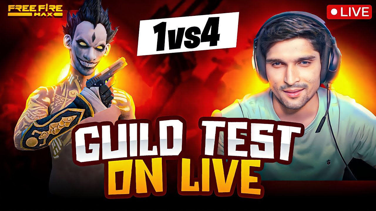 LIVE NONSTOP GAMING GUILD TEST #NONSTOPGAMING#RAISTARLIVE#NGABHISHEK #AJJUBHAILIVE - FREE FIRE LIVE