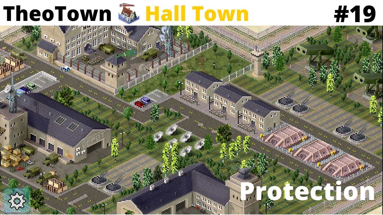 Building an awesome Army Base - TheoTown 'Hall Town' #19