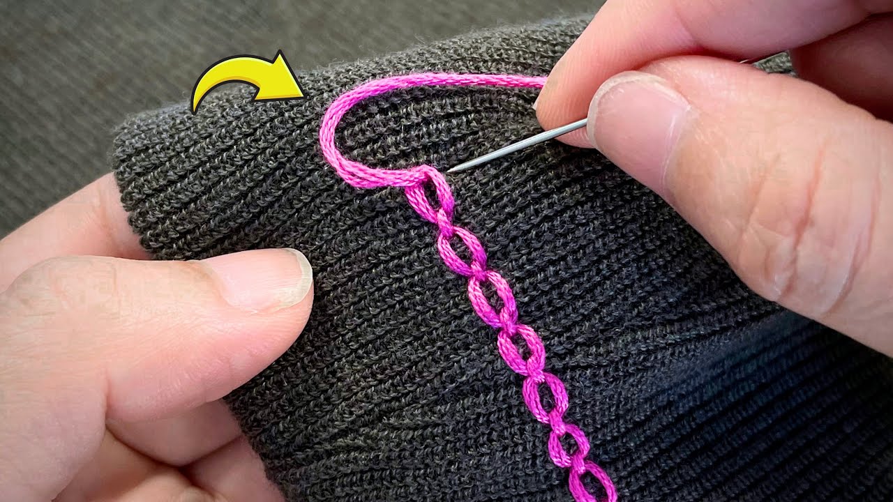 5 Decorative Hand Stitches to Repair & Beautify Clothes | Step-by-Step Tutorial (Jady Kreativ)