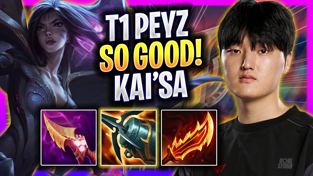 T1 PEYZ IS SO GOOD WITH KAI'SA! - T1 Peyz Plays Kai'sa ADC vs Lucian!
