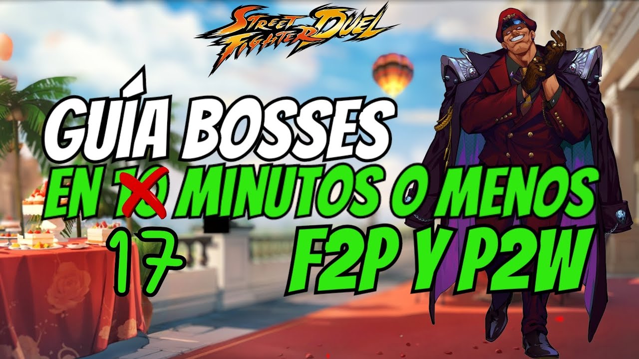 La mejor Guía de Bosses: Overlord Bison / Estrategias y equipos #f2p  y #p2w - Street Fighter Duel