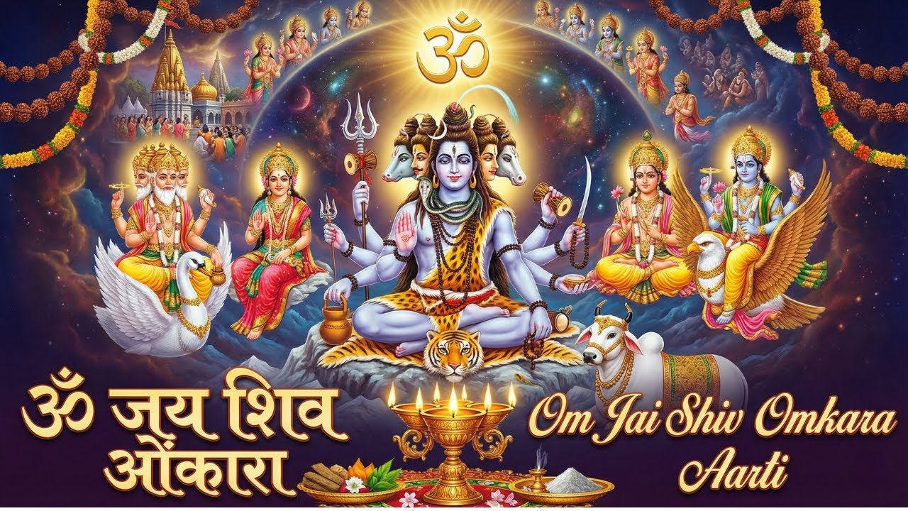 Om Jai Shiv Omkara Aarti | ॐ जय शिव ओंकारा | Lord Shiva Aarti with Lyrics | Morning Prayer