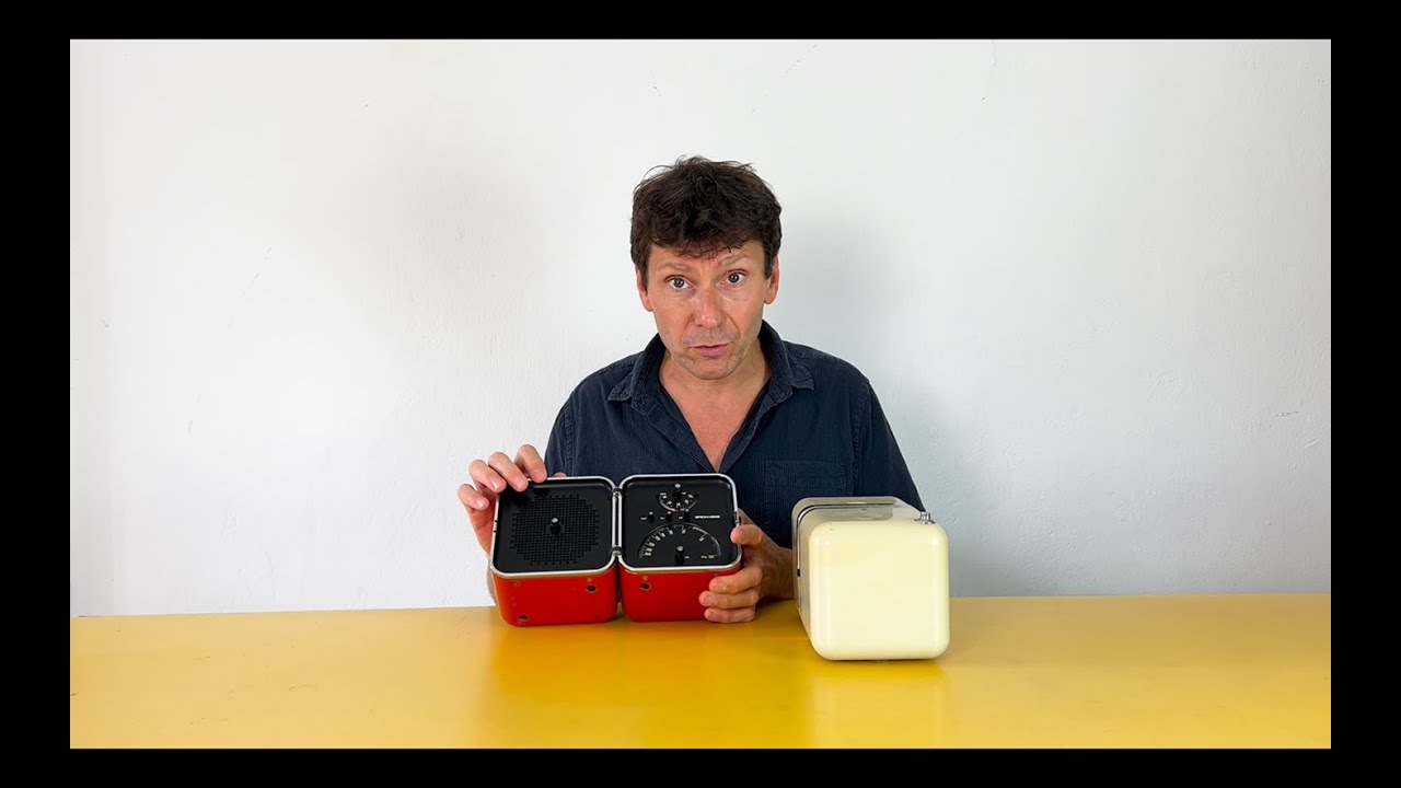 Luca Preti presenta la Radio.cubo di Brionvega