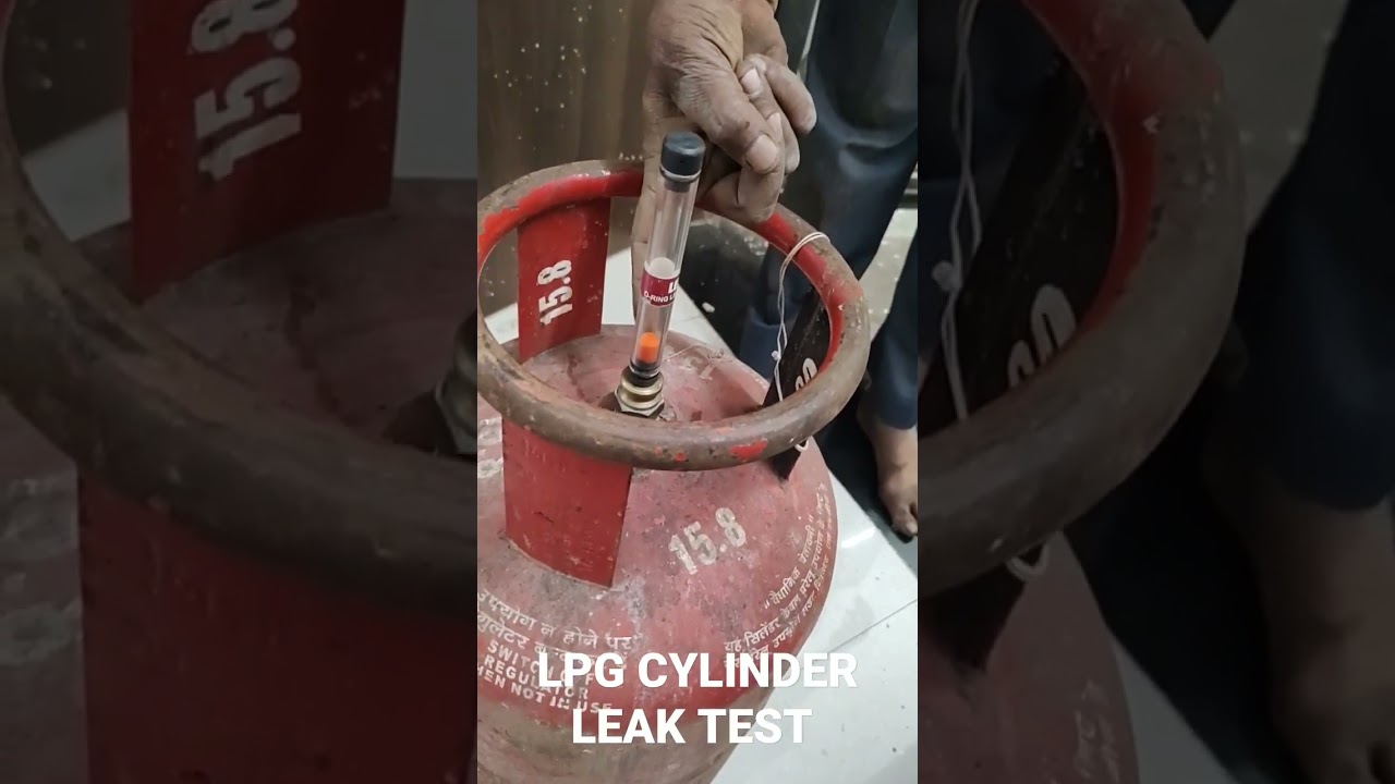 Getting LPG CYLINDER leak test done before completing delivery process at our door step.