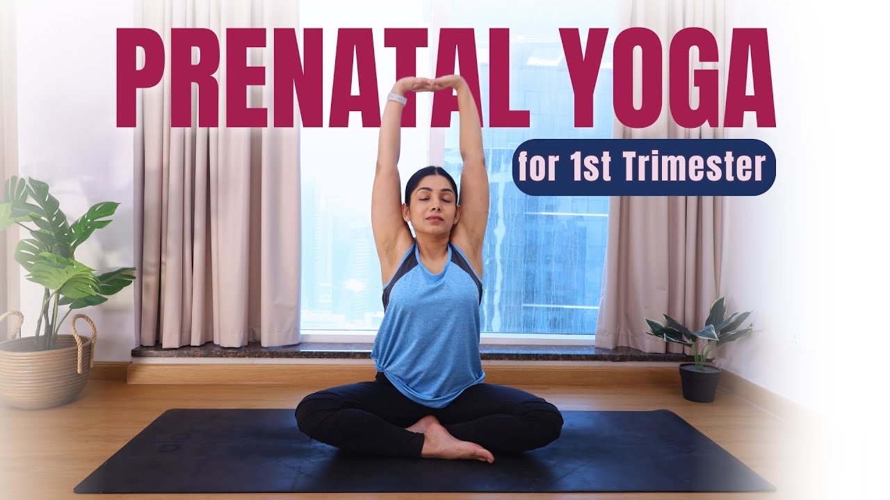 Prenatal Yoga For First Trimester Moms | Gentle Yoga Safe for Early Pregnancy #prenatalyoga