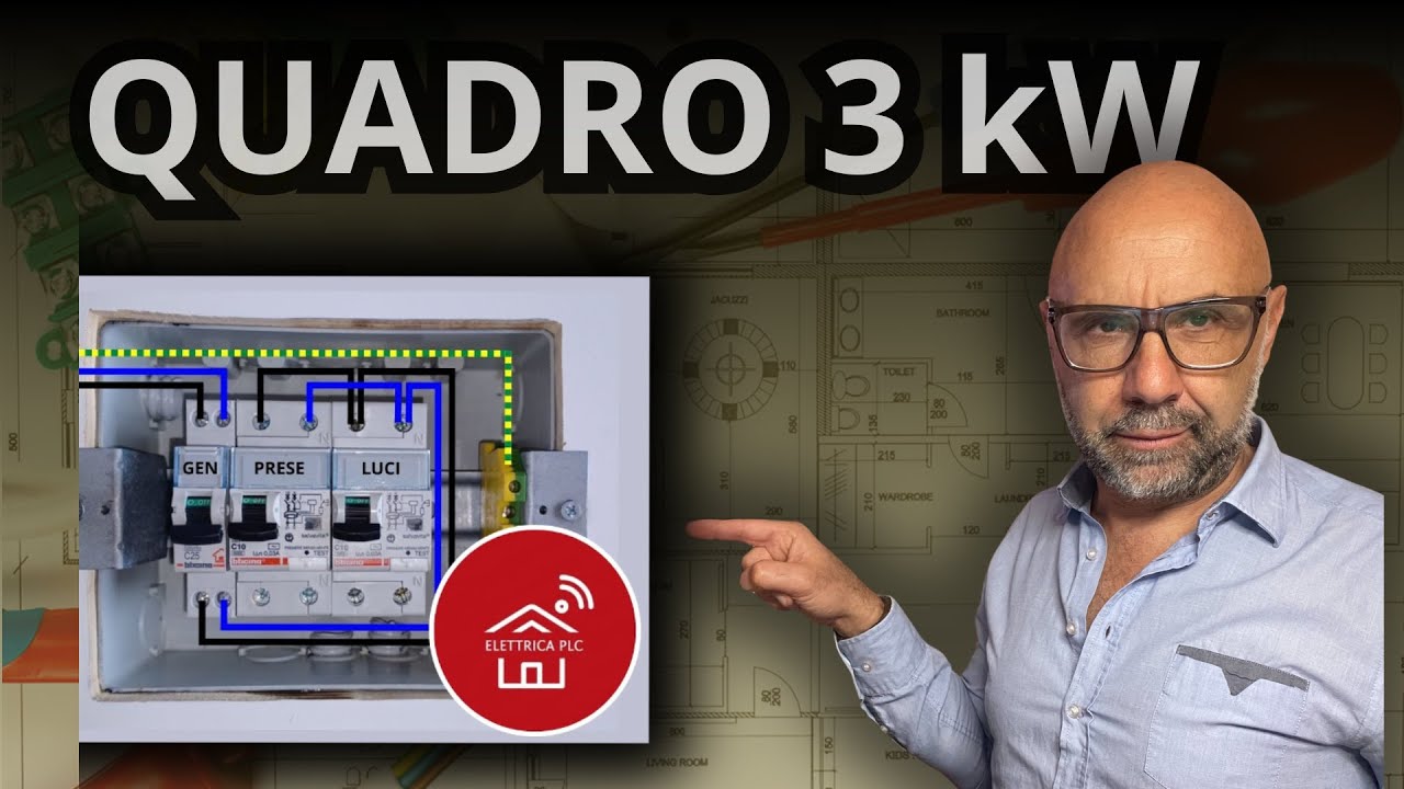 21.1 - Impianti elettrici, centralino elettrico per 3kW. Scelta magnetotermici differenziali