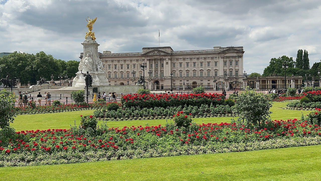 London Famous Landmarks, Big Ben, Buckingham Palace & London Eye Daytime Walking Tour - June 2024 4K