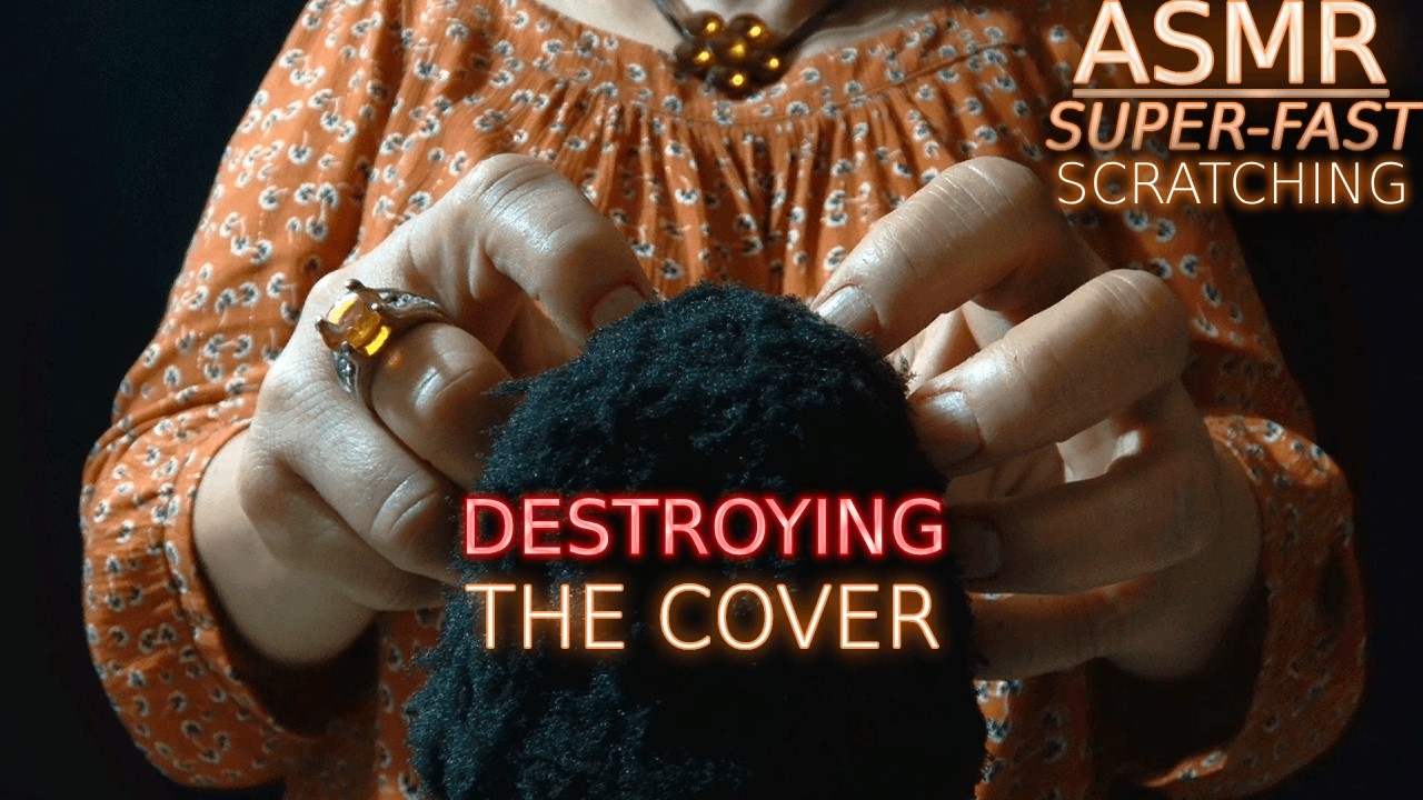 ASMR Fast & Aggressive Mic Scratching | DESTROYING the Cover ⚠️ CRISP, CRUNCHY TRIGGERS YOU CAN FEEL