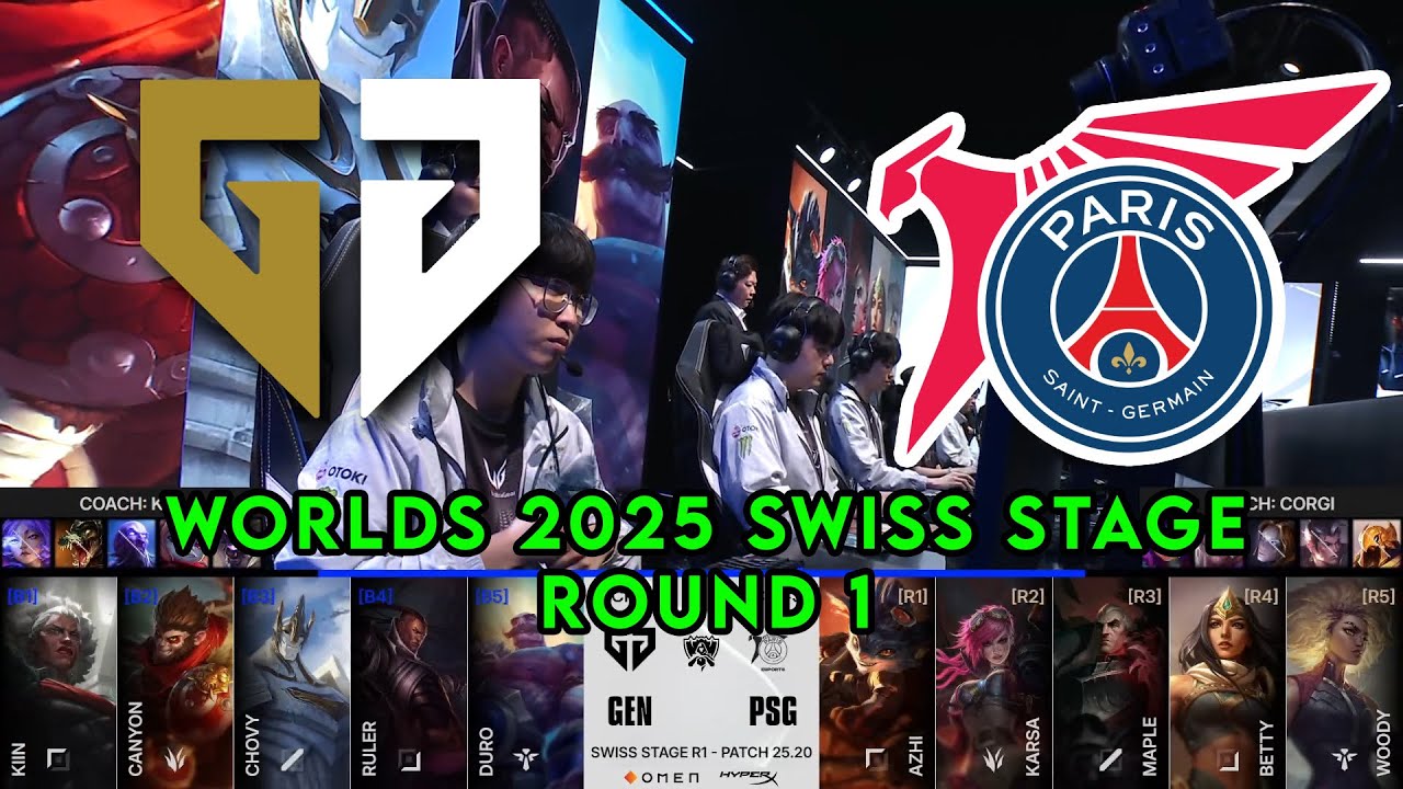 GEN vs PSG | World Championship 2025 Swiss Stage Round 1 | Gen.G vs ⁠PSG Talon