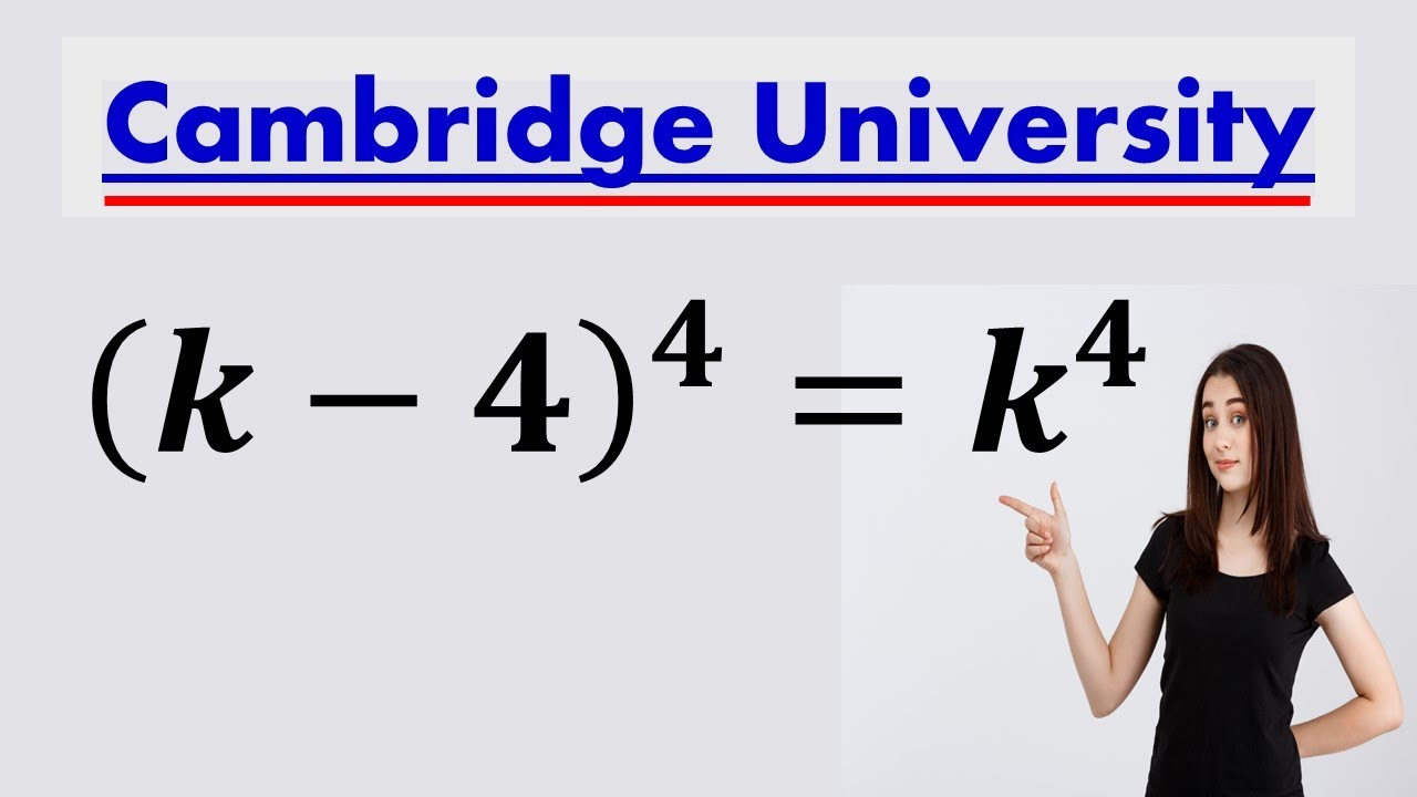 A very tricky Cambridge University Admission Algebra Exam | Entrance Aptitude Test | Find k!!