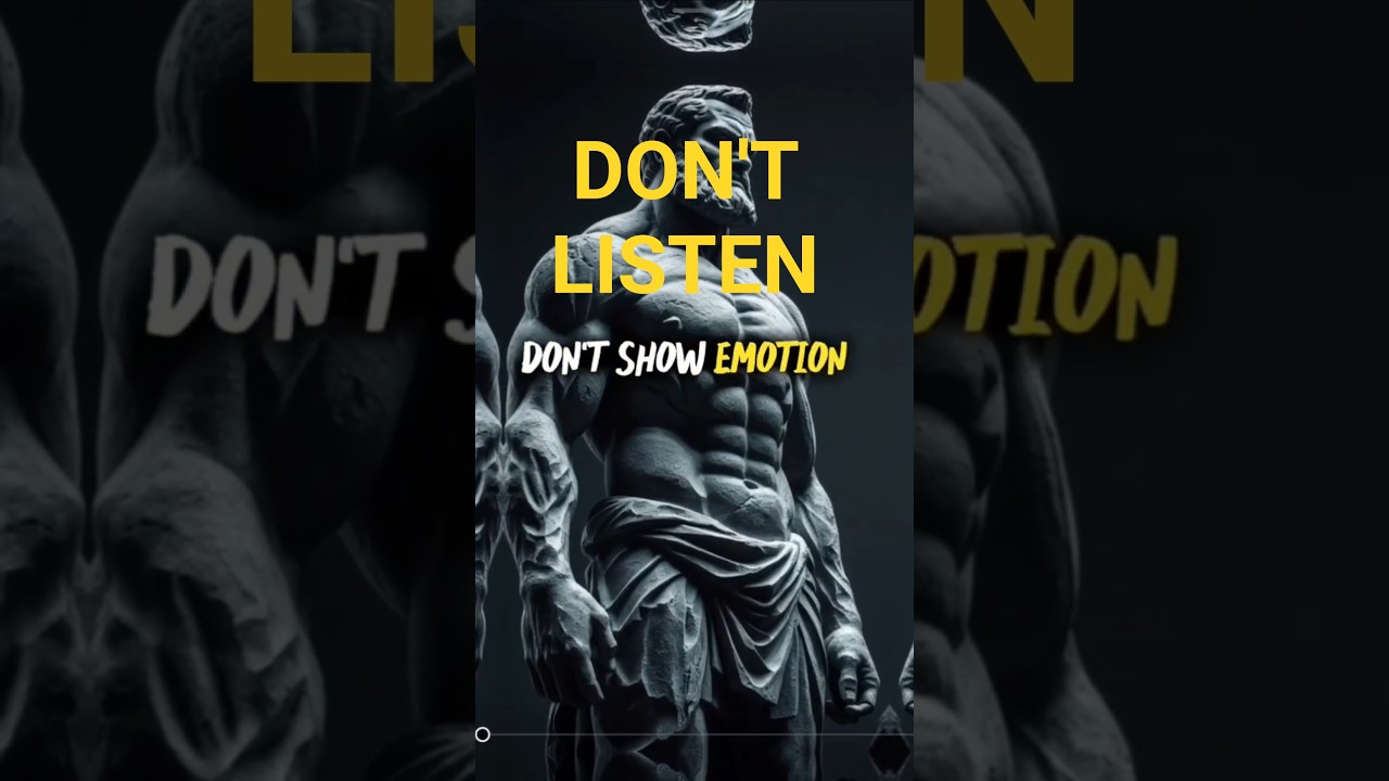 They Call You Cold&hellip; | Stoic Wisdom That Hits Deep&rdquo;